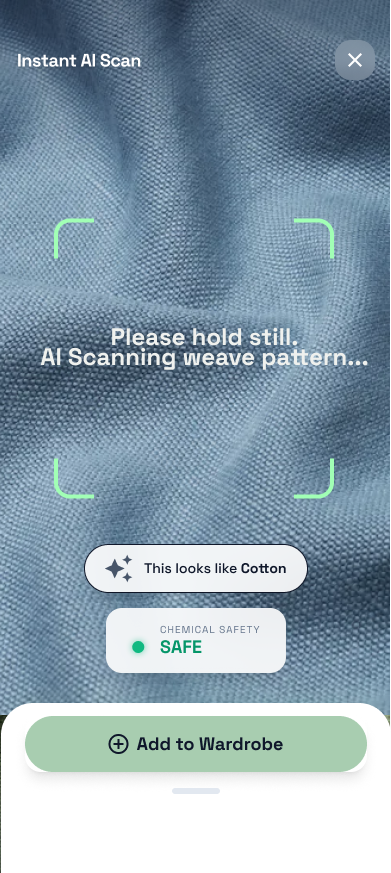 Scan a garment