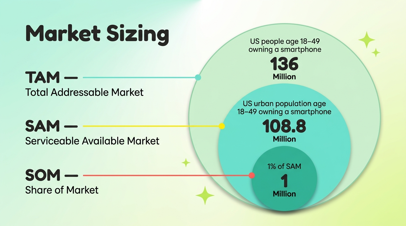 Market sizing chart