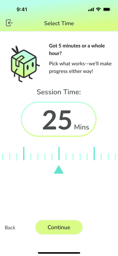 Set a time
